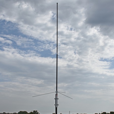 Tram 6 dBd Gain VHF/8 dBd Gain UHF Black Amateur Dual Band Base Antenna 1480-B